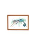 Watercolor Mermaid by Isabel Luz - Wood frame - Mary Tale