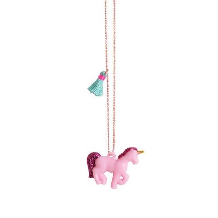 Pink Blue Unicorn Necklace - Mary Tale