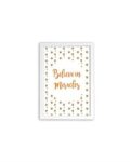 Believe In Miracles Orange Print - White frame - Mary Tale