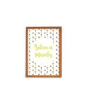 Believe In Miracles Yellow Print - Wood frame - Mary Tale