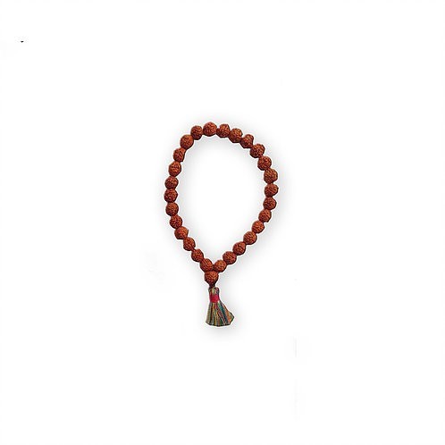 Japamala Rudraksha Bracelet 24 Beads - detail - Mary Tale