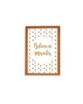 Believe In Miracles Orange Print - Wood frame - Mary Tale