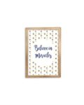 Believe In Miracles Purple Print - Gold frame - Mary Tale