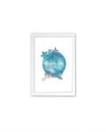 Starfish print - White frame - Mary Tale