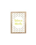 Believe In Miracles Yellow Print - Gold frame - Mary Tale