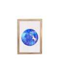 Watercolor Galaxy Unicorn by Isabel Luz - Gold frame - Mary Tale