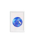 Watercolor Galaxy Unicorn by Isabel Luz - White frame - Mary Tale