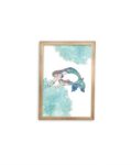 Mermaid Love Print - Gold frame - Mary Tale