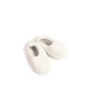 White elastic Knitted Newborn Shoes - Mary Tale