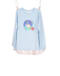 Organic Blue Swan Shirt for girls