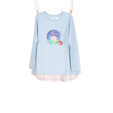 Camisola Cisne Azul para meninas